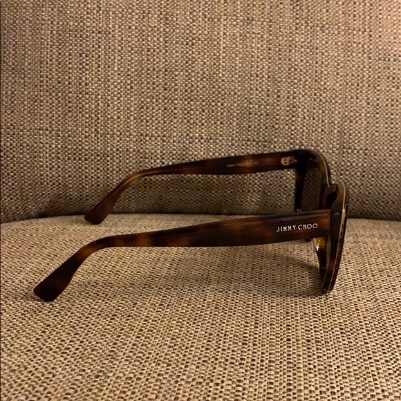 JIMMY CHOO - BEBI S ANIMAL BLACK SUNGLASSES